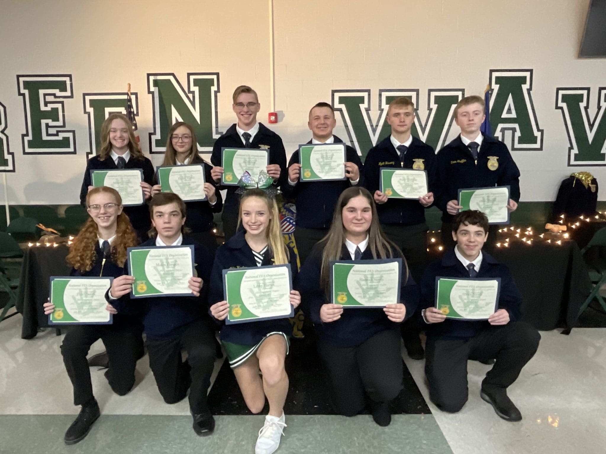 Greenville FFA Members Receive Greenhand Degree My County Link