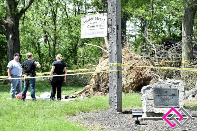 Tornado uncovers Water Street Cemetery grave | My County Link